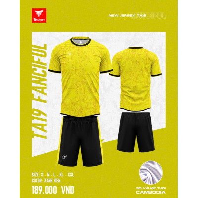 ÁO BÓNG ĐÁ KHÔNG LOGO TA19 FANCIFUL